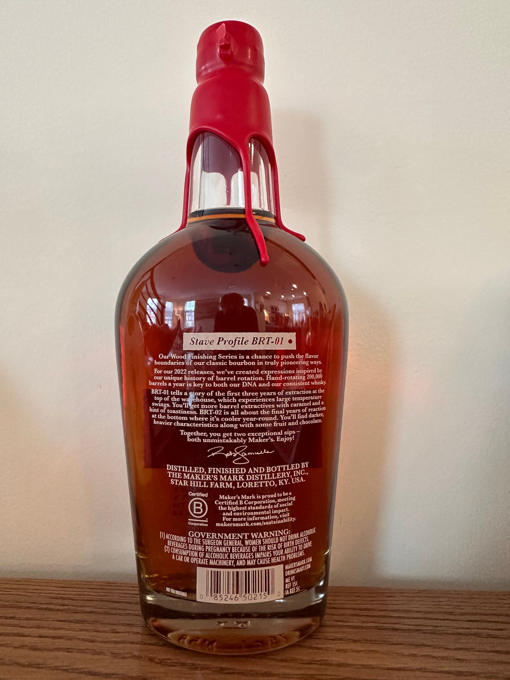 2022 Maker's Mark BRT-01 Wood Finishing Series Limited Release Kentucky Straight Bourbon Whisky 750ml