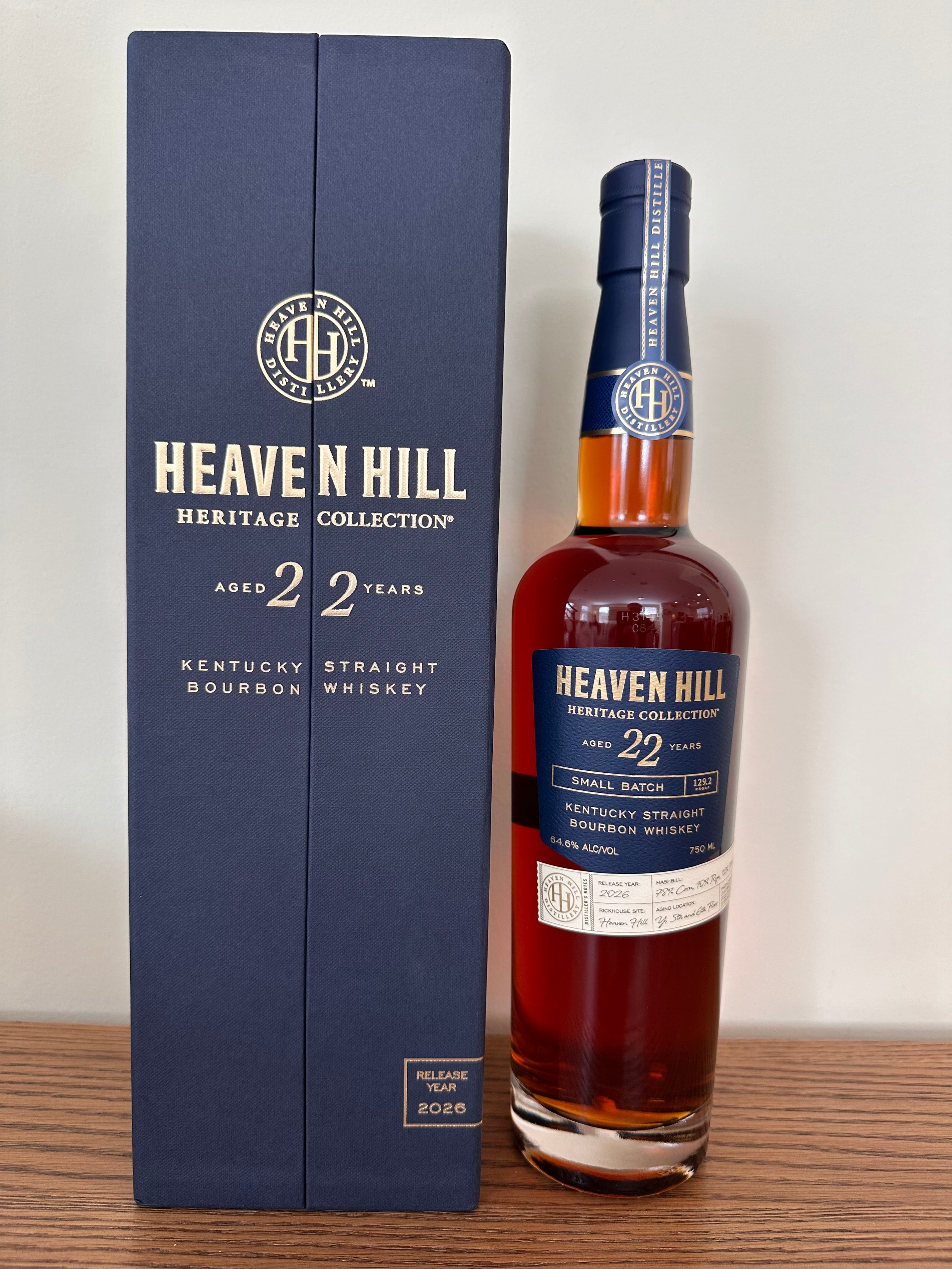 Heaven Hill Heritage Collection 22 Year Old Kentucky Straight Bourbon Whiskey 750ml