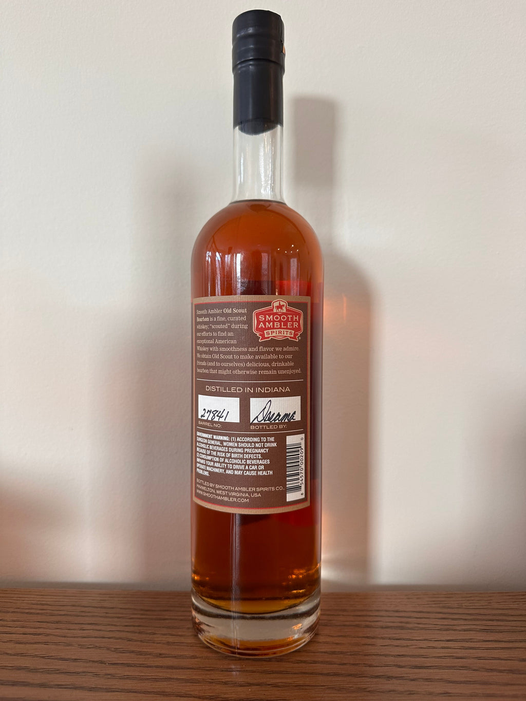 Smooth Ambler Old Scout Straight Bourbon West Virginia 5 Year 119.6 Proof 750ml