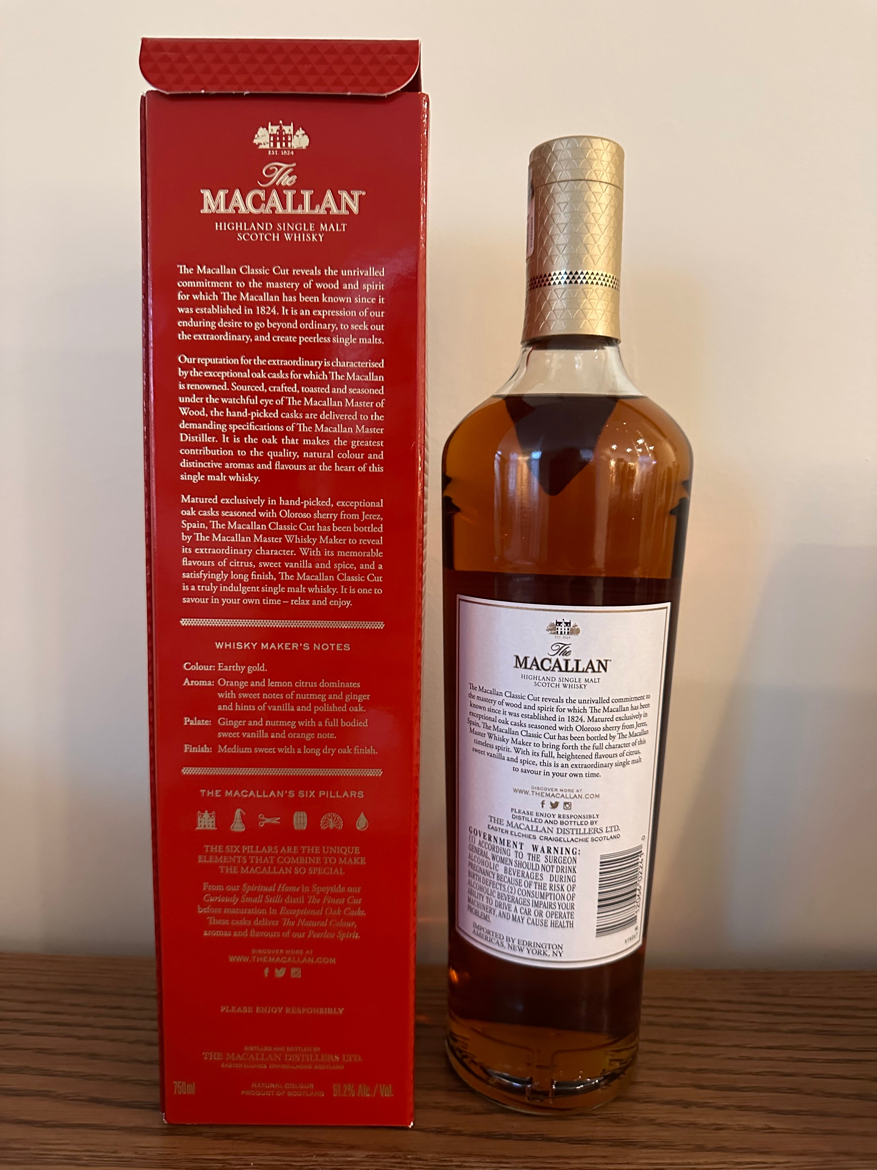 The Macallan Classic Cut 2018 Limited Edition Single Malt Scotch Whisky 750ml