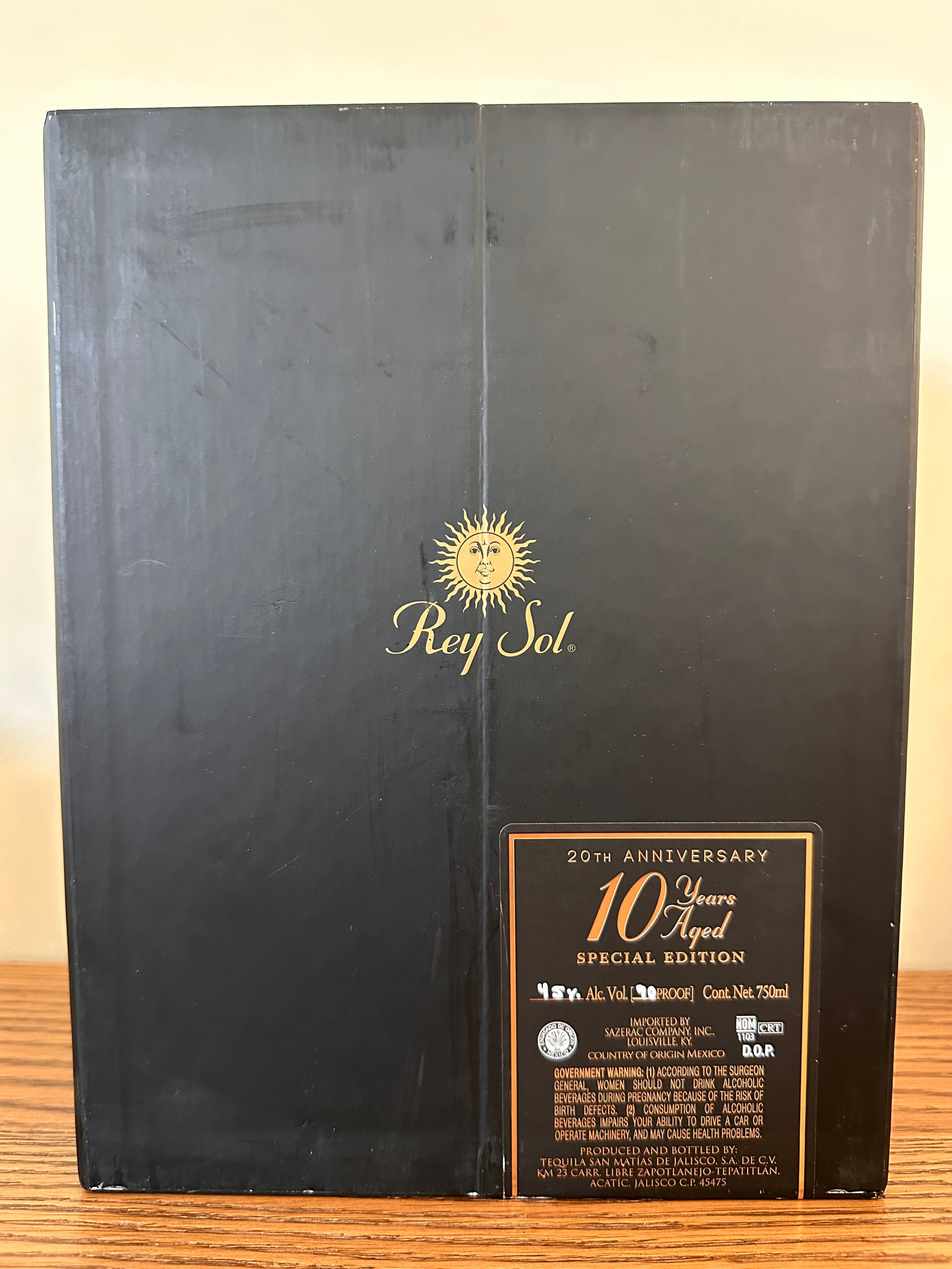Rey Sol 20th Anniversary 10 Years Aged Single Barrel Extra Anejo Tequila Selected by Trevor's 750ml