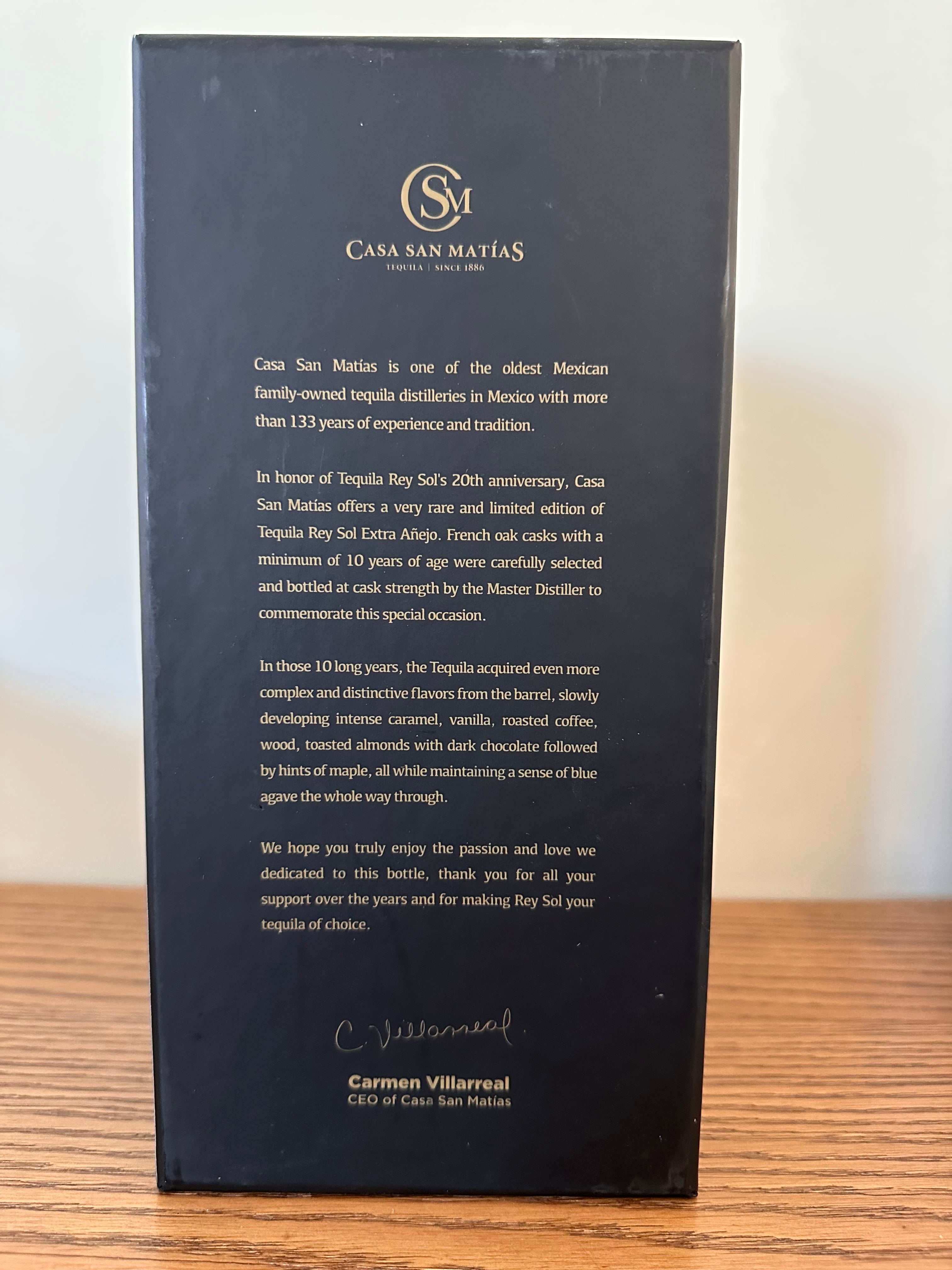 Rey Sol 20th Anniversary 10 Years Aged Single Barrel Extra Anejo Tequila Selected by Trevor's 750ml