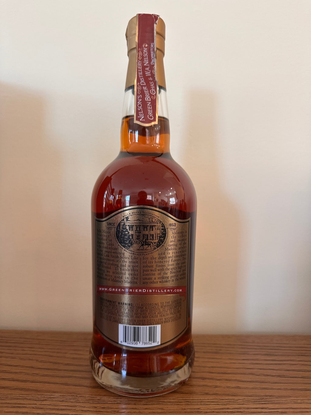 Belle Meade Madeira Cask Finish Bourbon 750ml