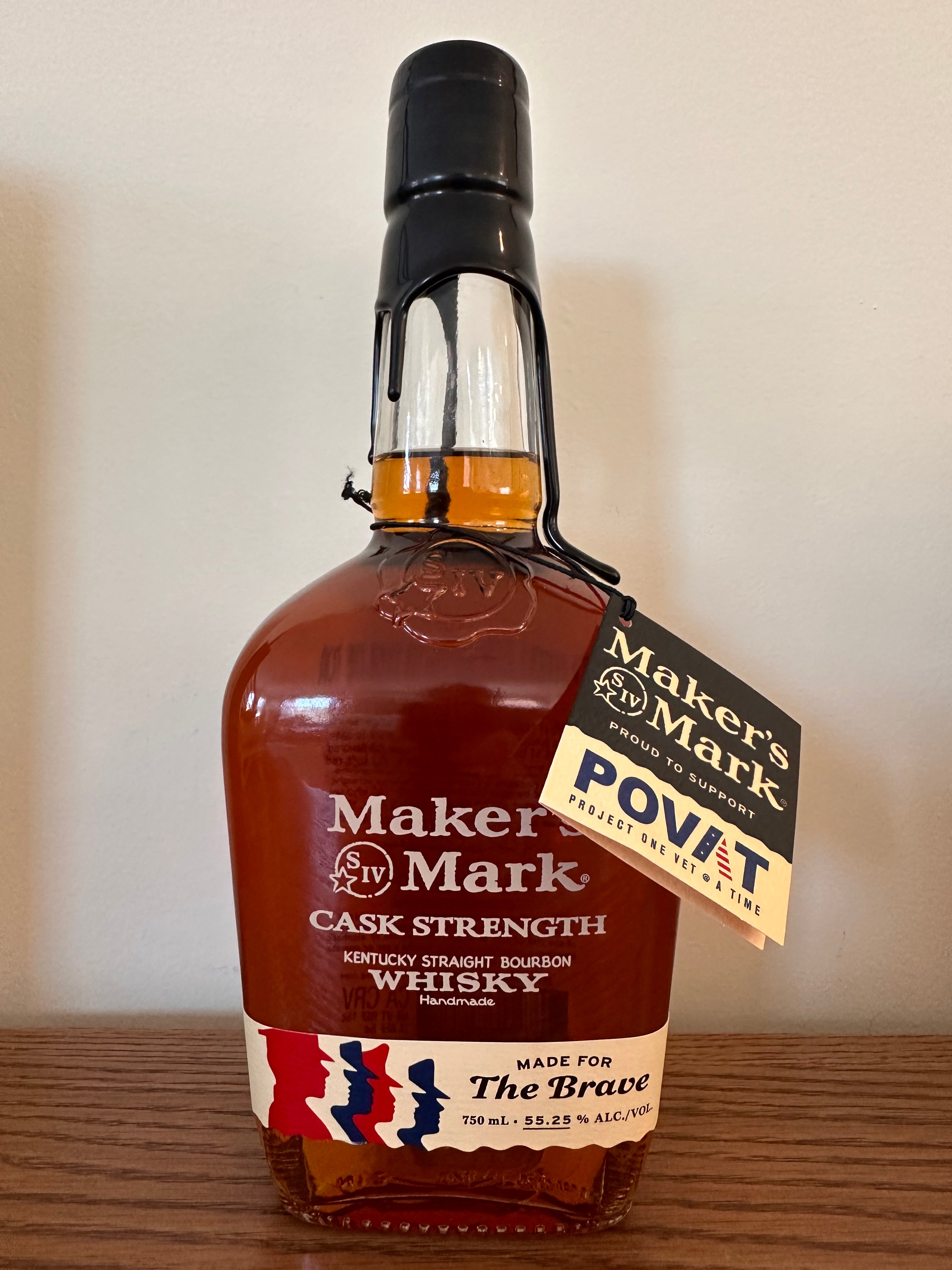 Maker's Mark Cask Strength Bourbon 'Made For The Brave' Limited Edition 750mL