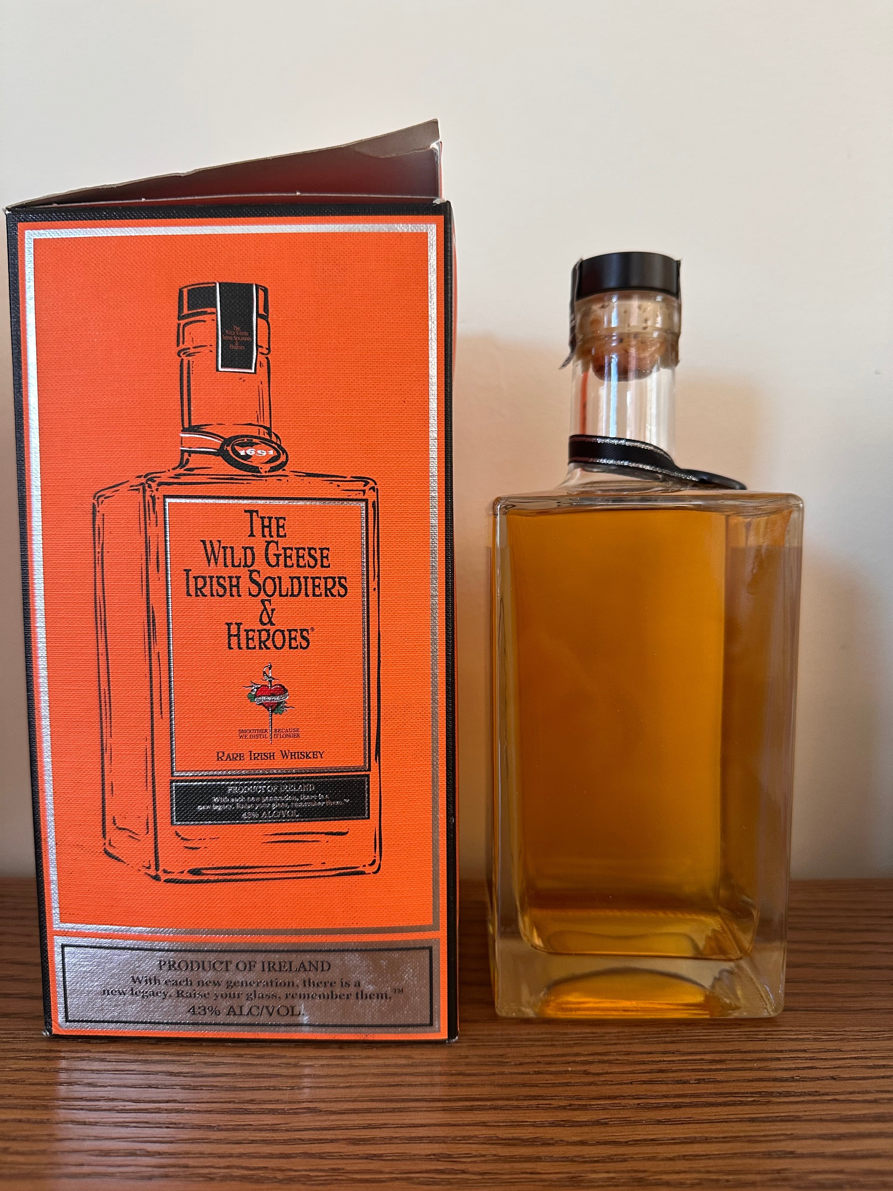 The Wild Geese Irish Soldiers & Heroes Rare Irish Whiskey 750ml
