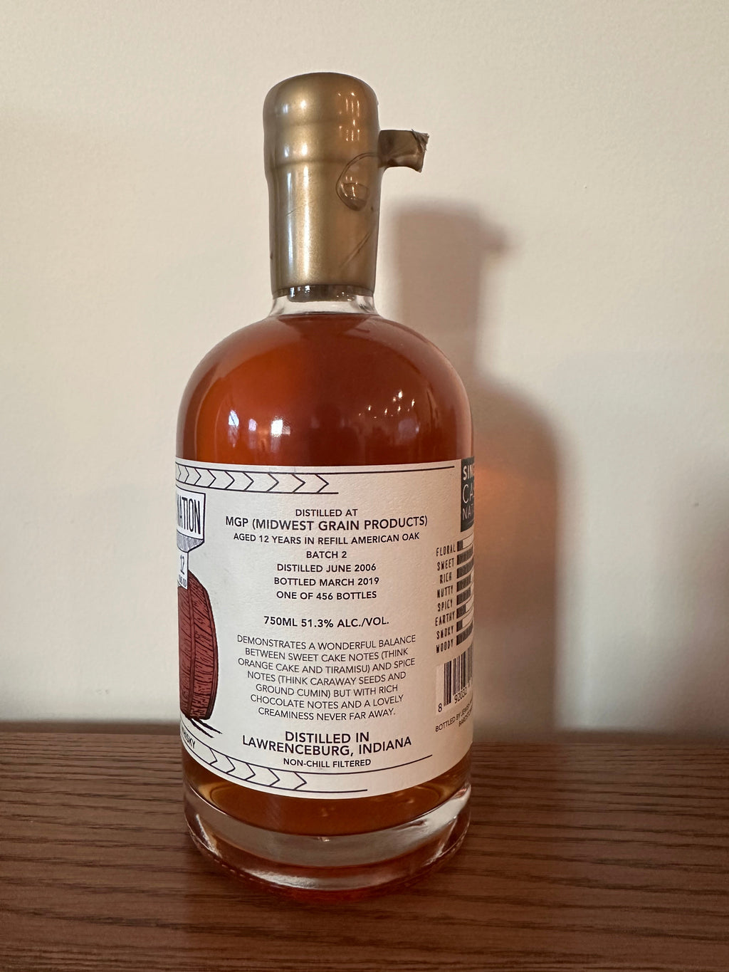 Single Cask Nation MGP 12 Year (Batch 2) 12 Year 750ml