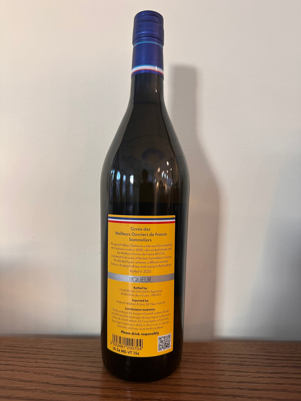 Chartreuse Cuvee des Meilleurs Ouvriers de France Sommeliers M.O.F. 700 mL