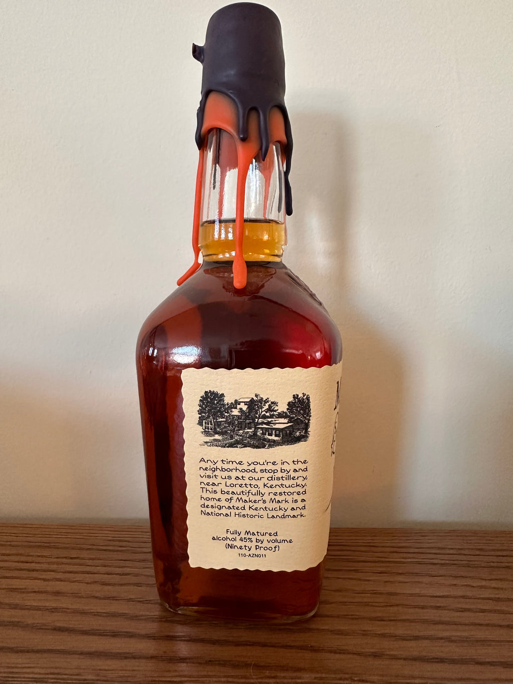 Maker’s Mark Purple And Orange Wax Kentucky Straight Bourbon Whiskey 750ml
