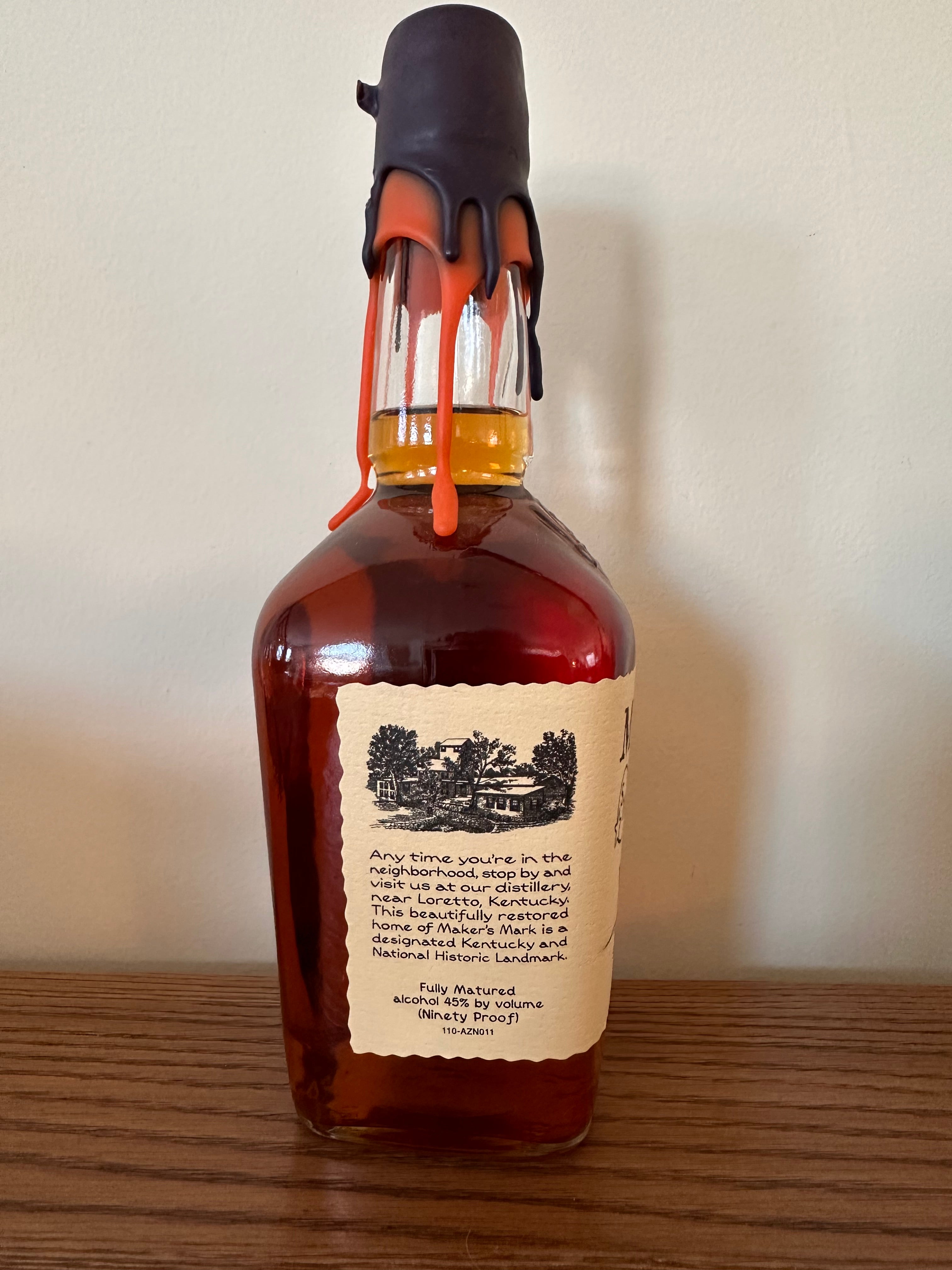 Maker’s Mark Purple And Orange Wax Kentucky Straight Bourbon Whiskey 750ml