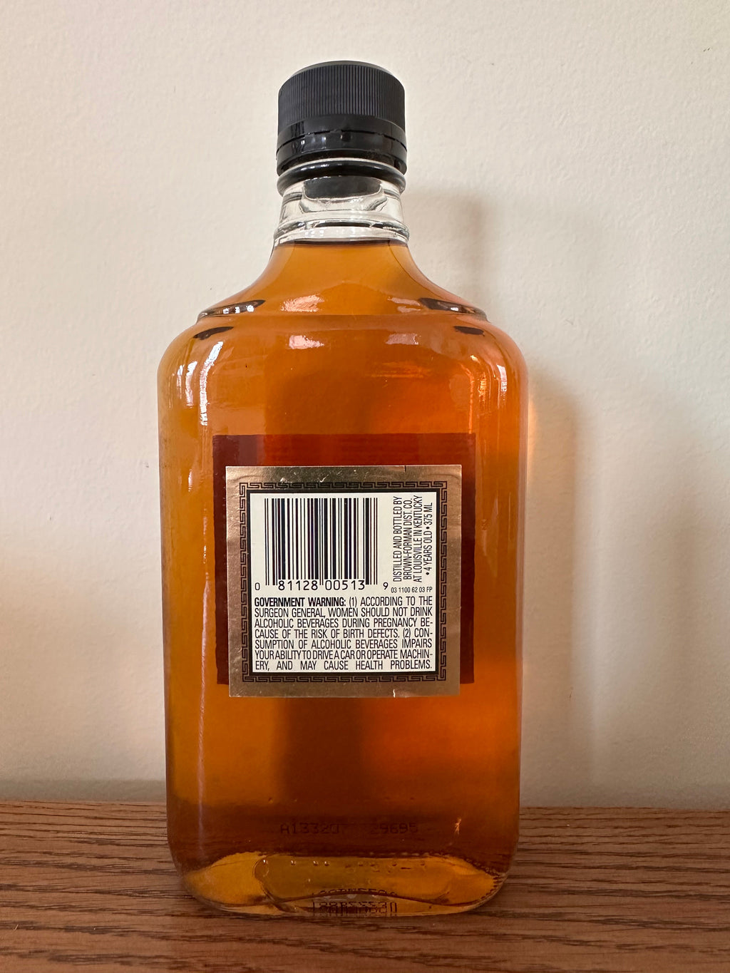 Old Forester 86 Proof White Square Label 2002 375ml