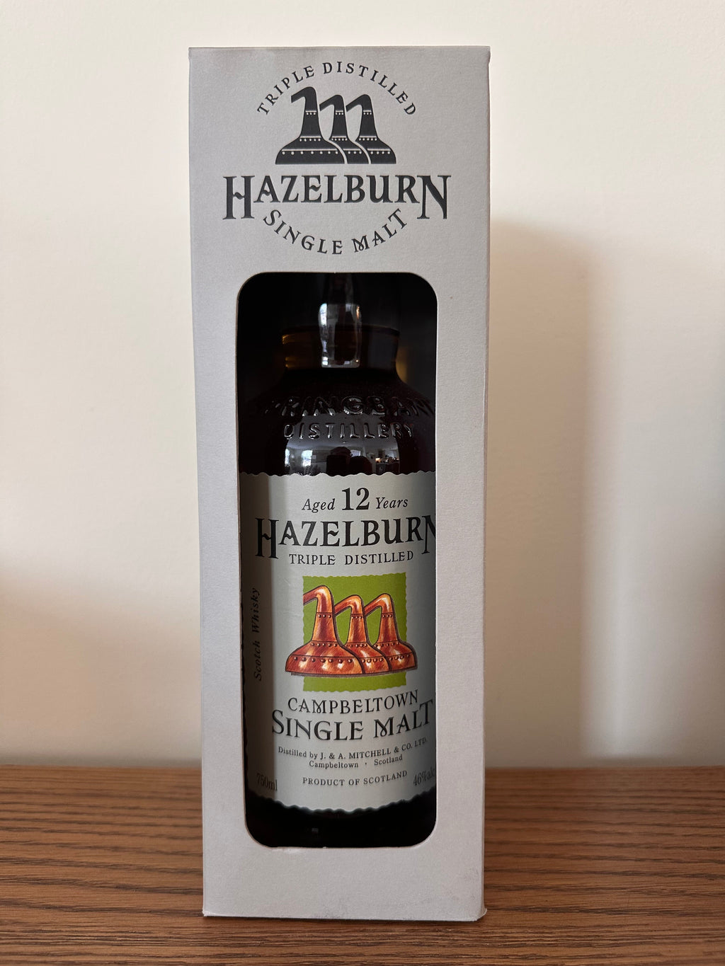 Hazelburn 12 Year Old Single Malt Scotch Whisky 750ml