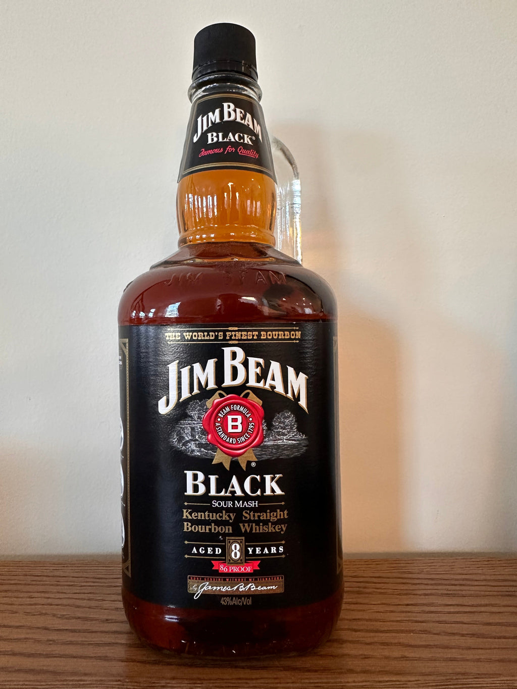 2009 Jim Beam Black 8 Year Old Bourbon Whiskey 1.75Lt