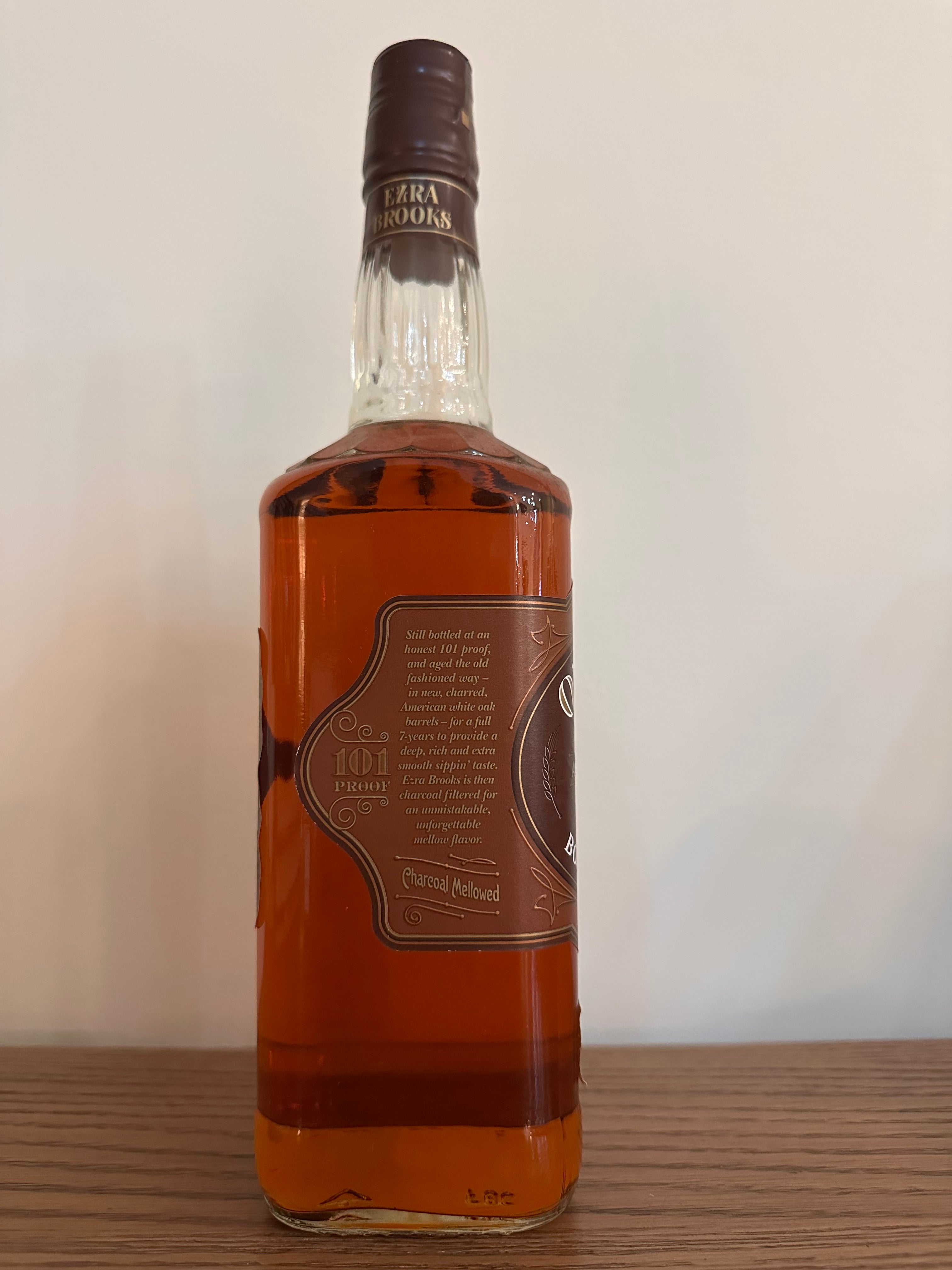 Old Ezra 7 Year Old Straight Bourbon Whiskey (Old Packaging) 750ml