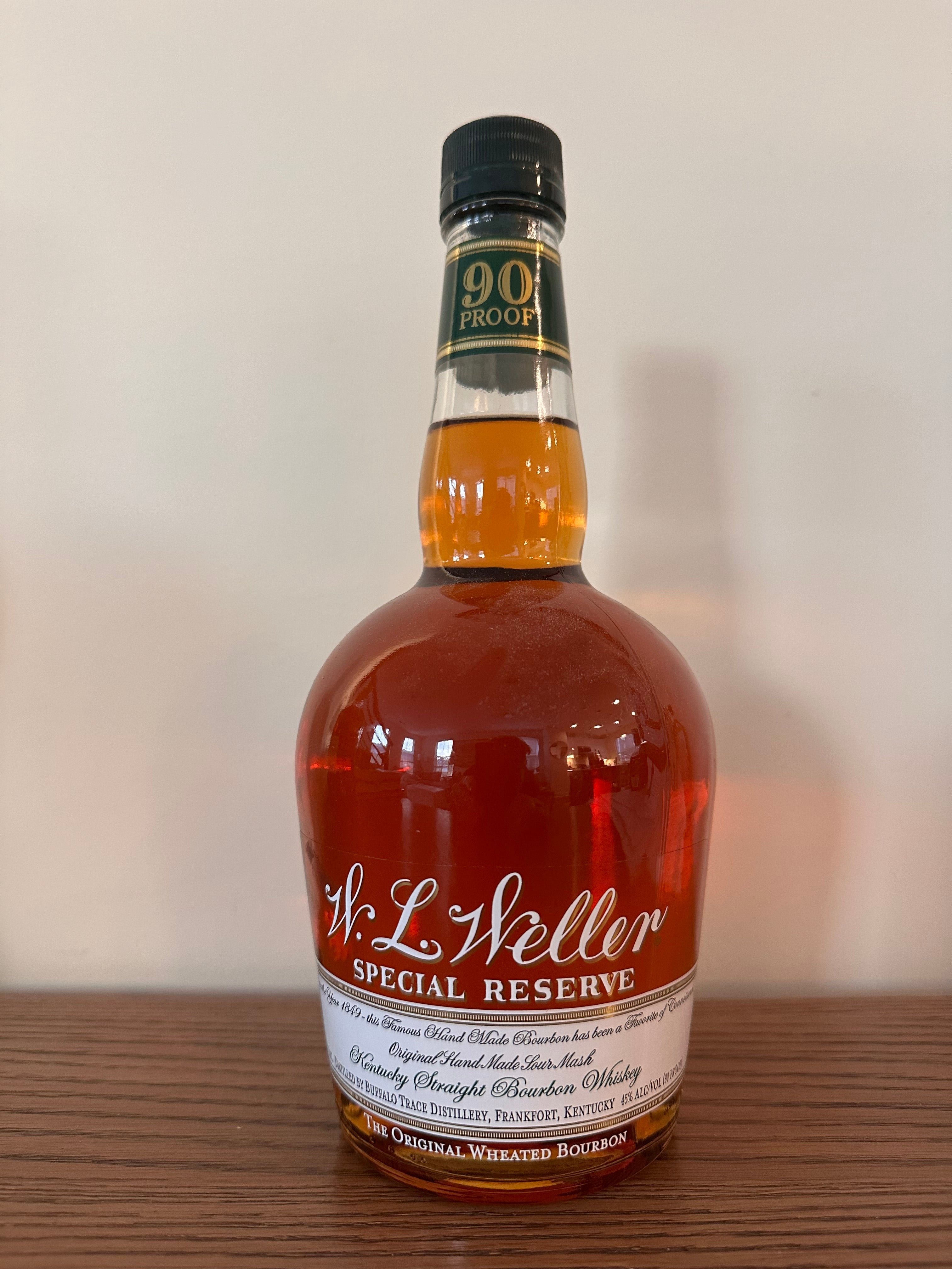 W.L WELLER SPECIAL RESERVE OLD LABEL 750ML