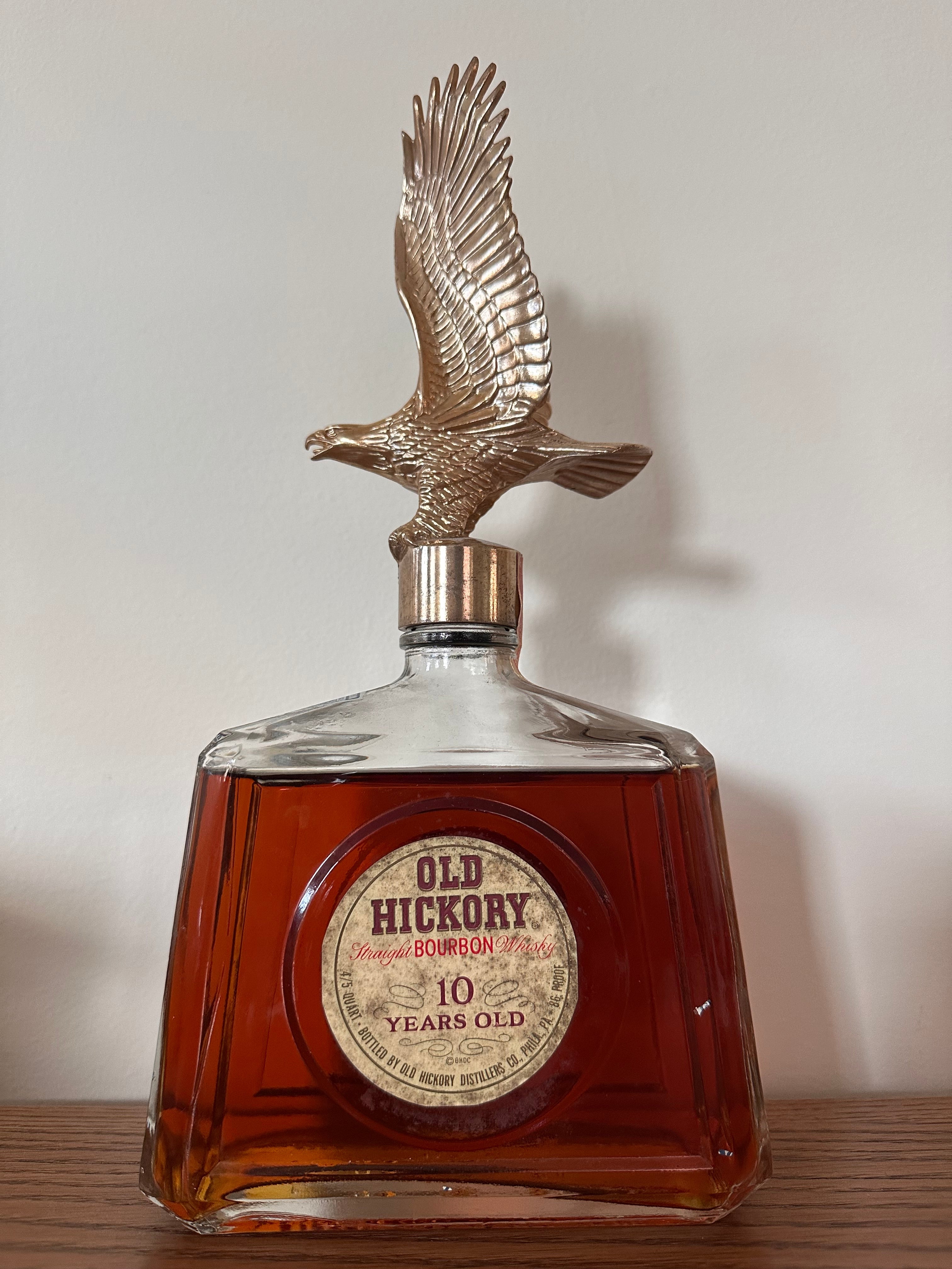 1961 Old Hickory Straight Bourbon Whiskey 4/5 Quart