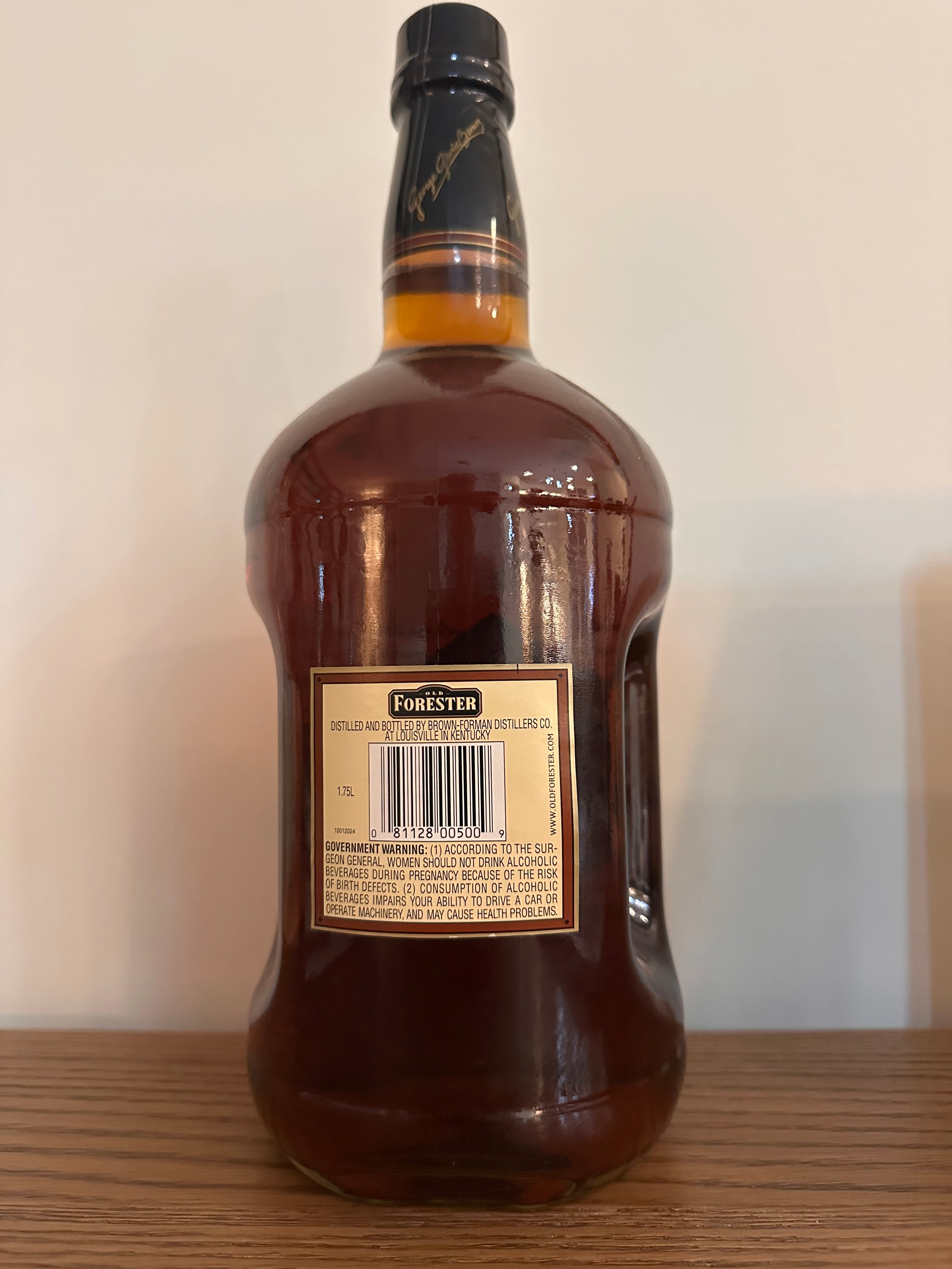 Old Forester 86 Proof Red Band Diamond Label 2010 1.75L