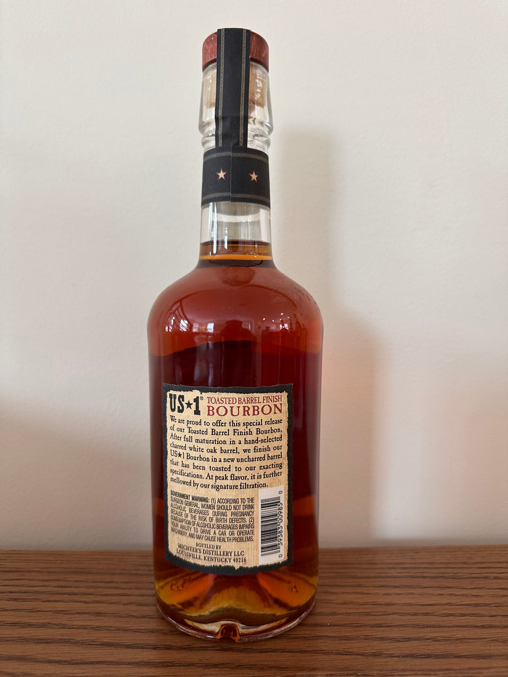 2015 Michter's US-1 Toasted Barrel Finish Bourbon Whiskey Second Release 750ml