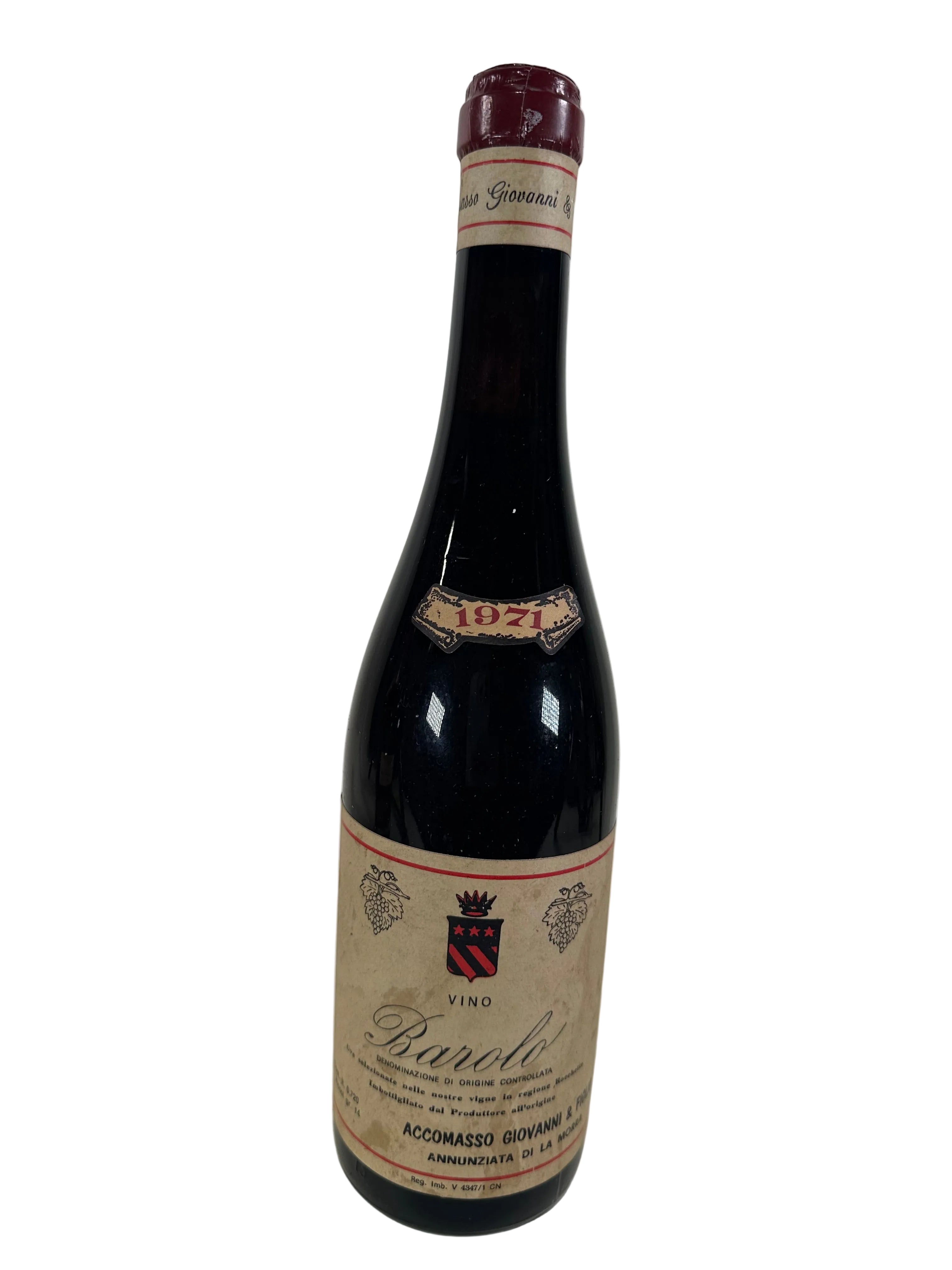 1971 Lorenzo Accomasso Giovanni & Figlio Barolo Rocchette Annunziata 750ml