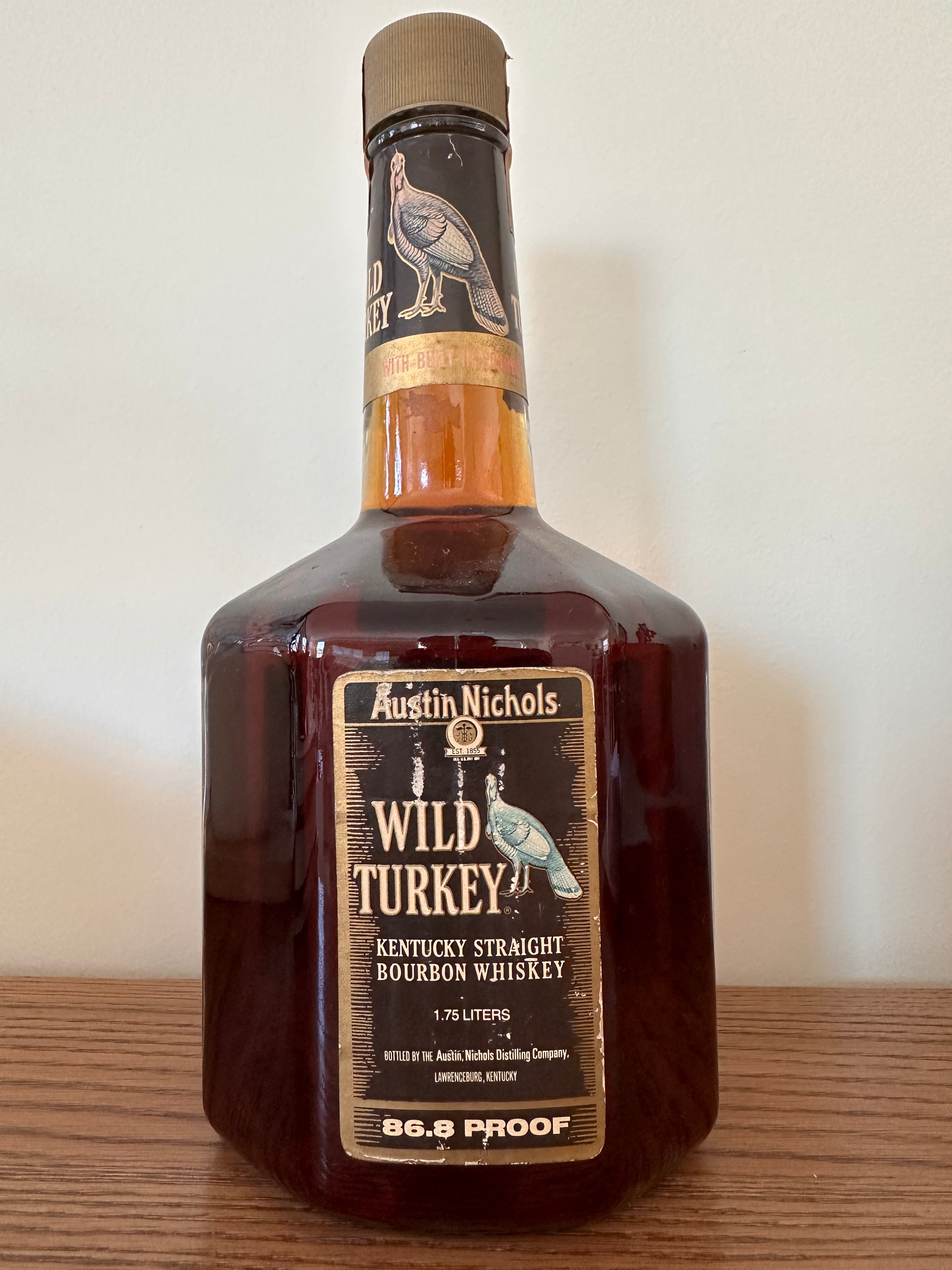 1983 Wild Turkey Kentucky Straight Bourbon Whiskey 1.75Lt