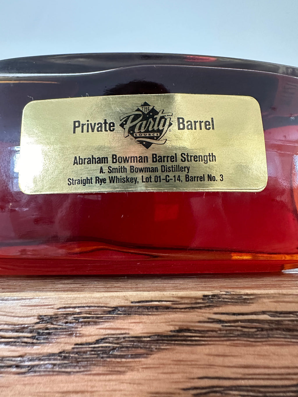 Abraham Bowman Bourbon 'The Party Source' Private Barrel Selection (2011) Barrel #3