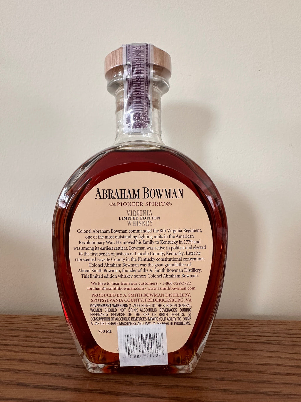 Abraham Bowman Bourbon 'The Party Source' Private Barrel Selection (2011) Barrel #3