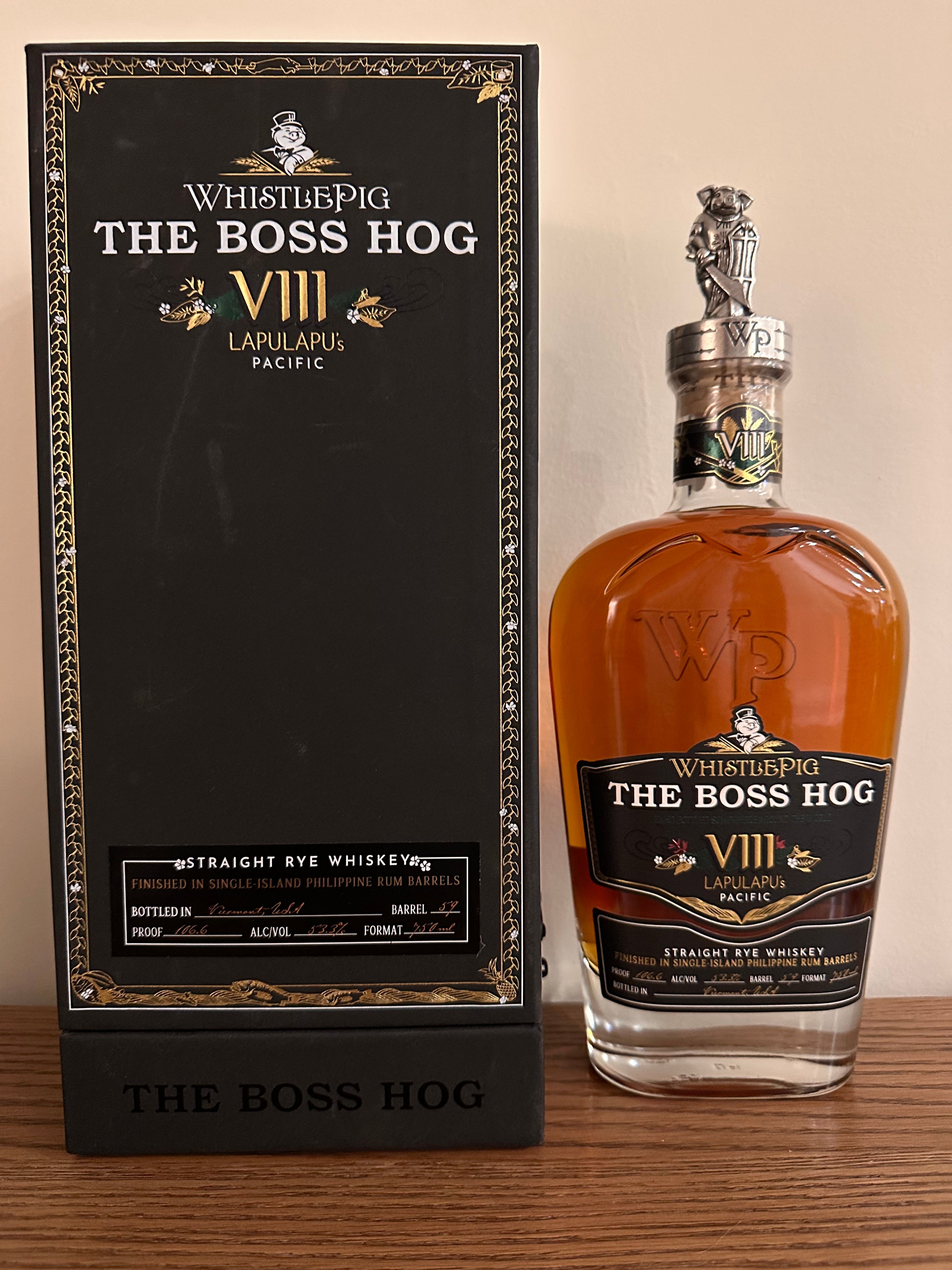 WHISTLEPIG RYE BOSS HOG LAPULAPU'S 750 ML