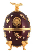 Imperial Collection Dark Red with Flowers and Birds Cognac Egg 40 Year Old Cognac 750ml