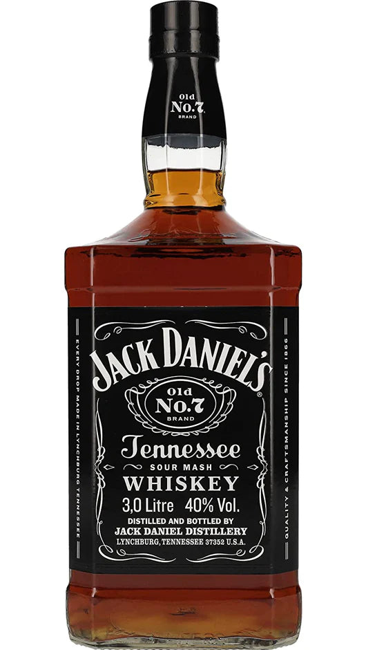 Jack Daniel's Black Label Old No.7 Brand Sour Mash Whiskey 3Lt