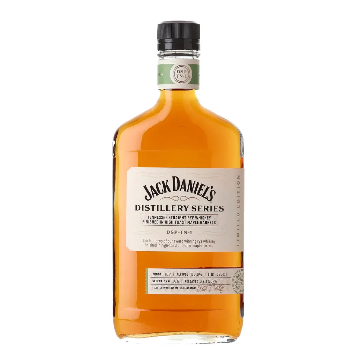 Jack Daniel's Distillery Series No. 14 High Toast Maple Barrel Finish #2 Straight Tennessee Rye Whiskey 375ml