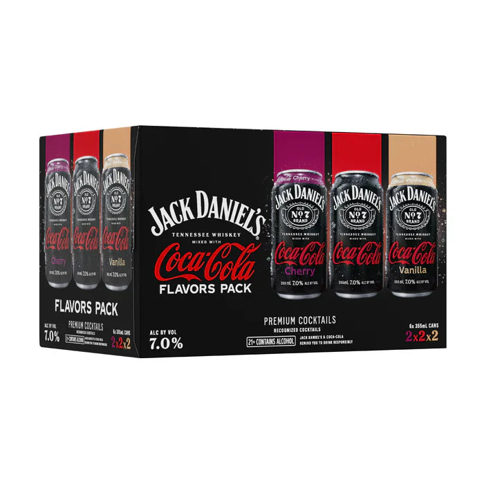 Jack Daniel's Rtd Whisky & Coke Variety 355ml Can 6-Pack