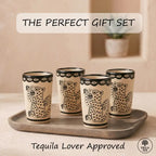 Jaguar Design Shot Glasses 2.5-Oz 4-Pack