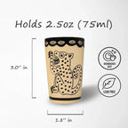 Jaguar Design Shot Glasses 2.5-Oz 4-Pack