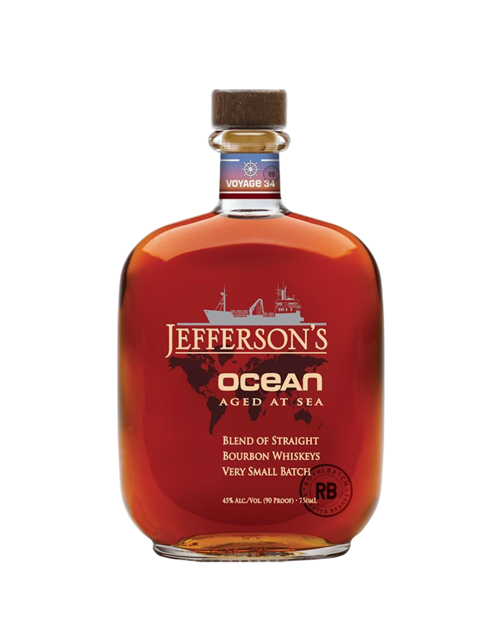 Jeffersons Ocean Straight Bourbon Voyage #34 750 ML