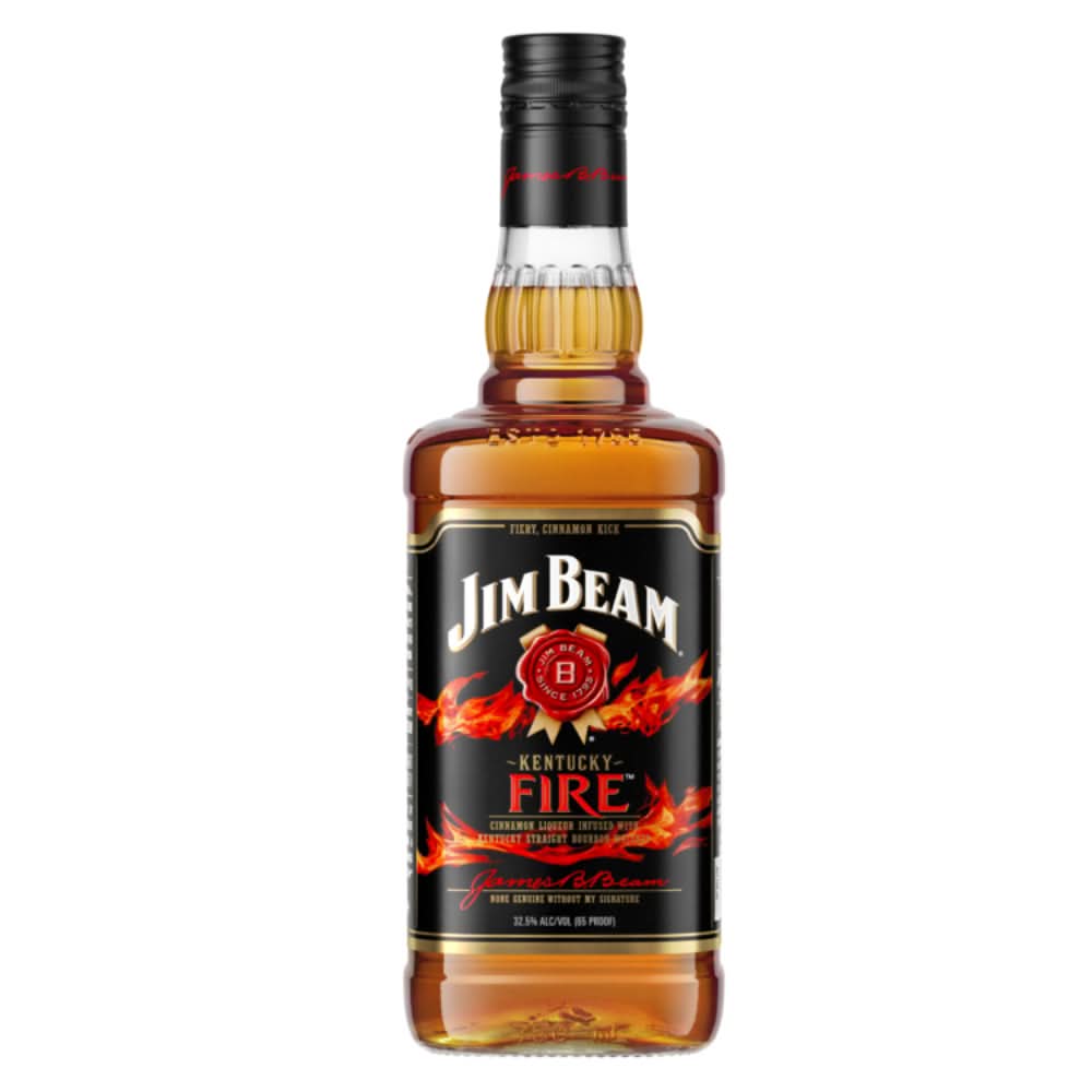 Jim Beam Kentucky Fire Infused With Cinnamon Straight Bourbon Whiskey 750ml