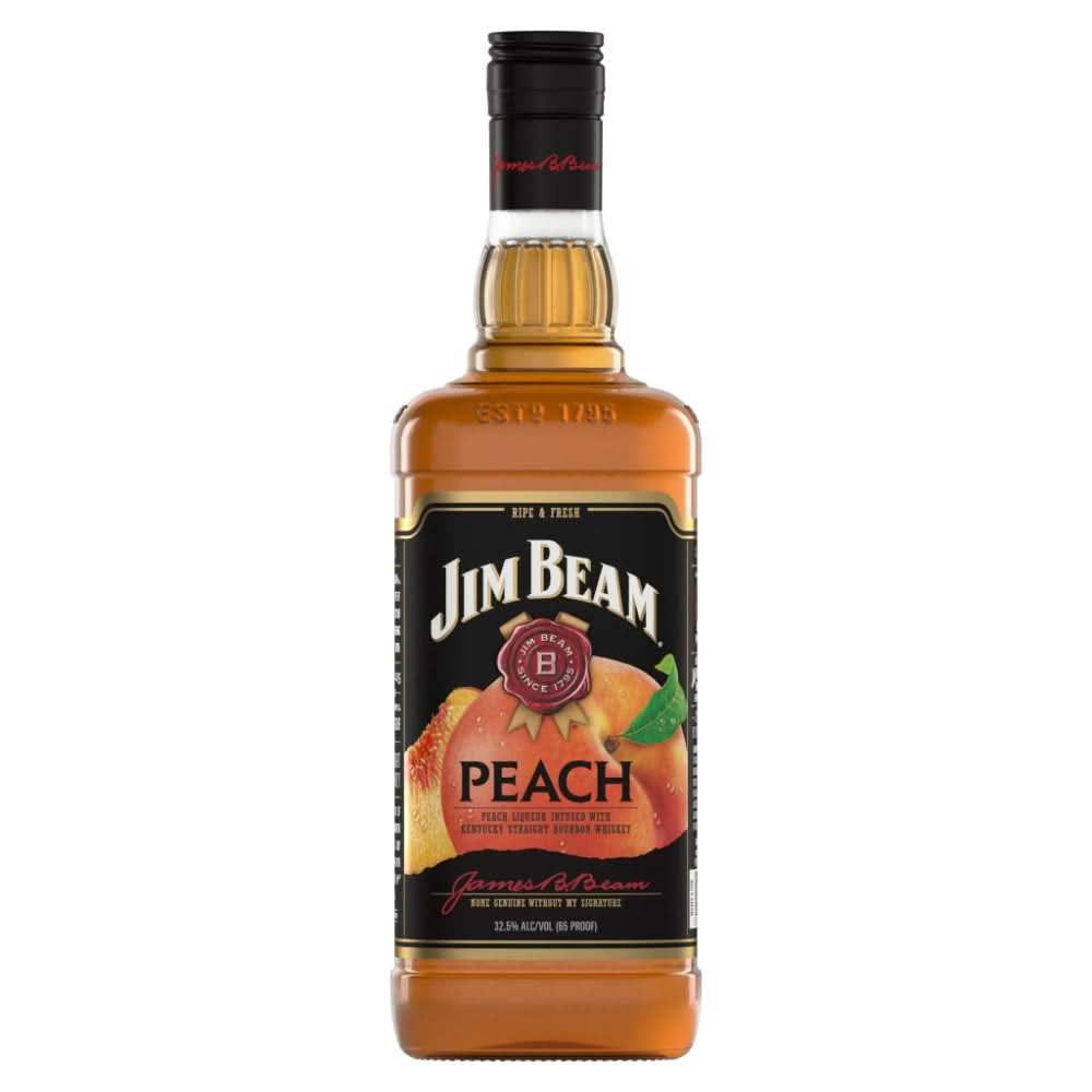 Jim Beam Peach Whiskey Liqueur 750ml