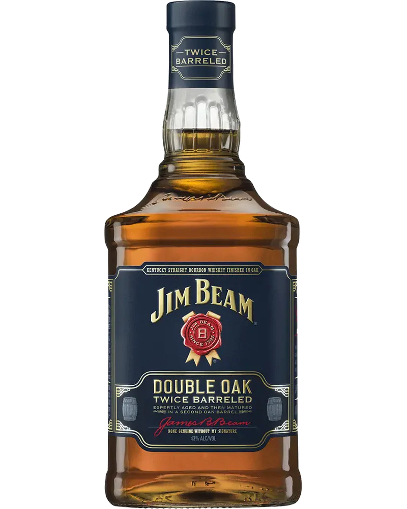Jim Beam Double Oak Twice Barreled Straight Bourbon Whiskey 750ml