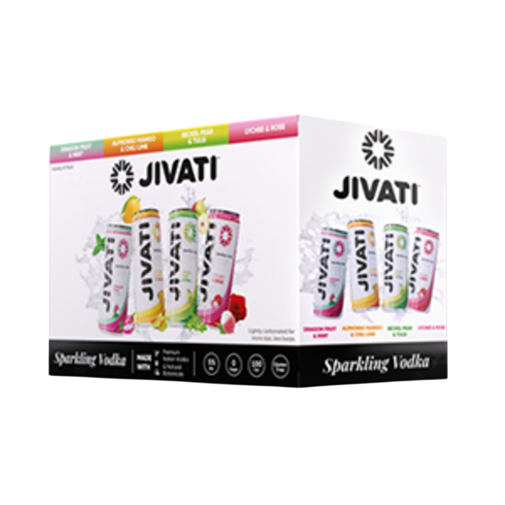Jivati Sparkling Vodka Variety (8 Pack) 355 ML