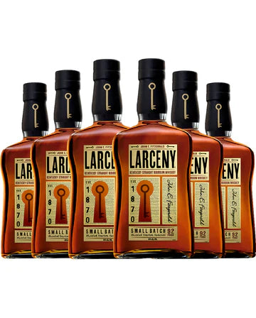 John E. Fitzgerald Larceny Kentucky Straight Very Small Batch Bourbon Whiskey 750ml Bundle 6-Pack