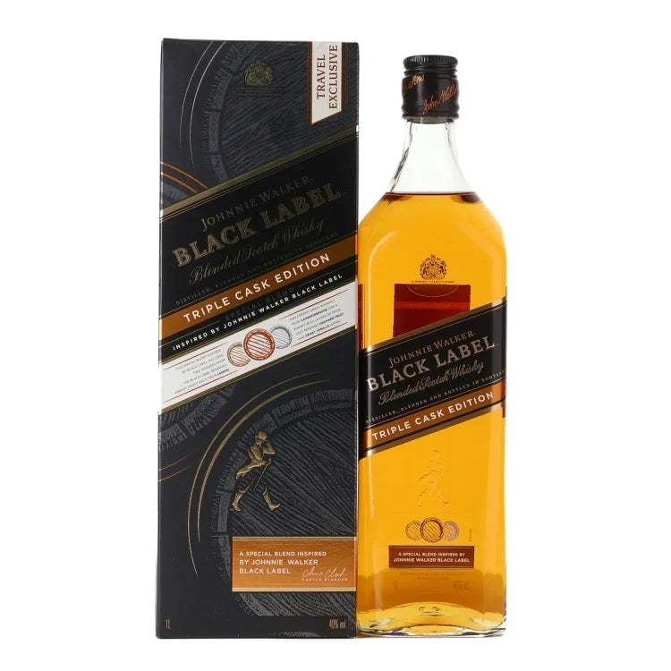 Johnnie Walker Black Label Triple Cask Edition Blended Scotch Whisky 1Lt