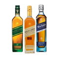 Johnnie Walker Color Trifecta Set Scotch Whisky 750ml Bundle 3-Pack
