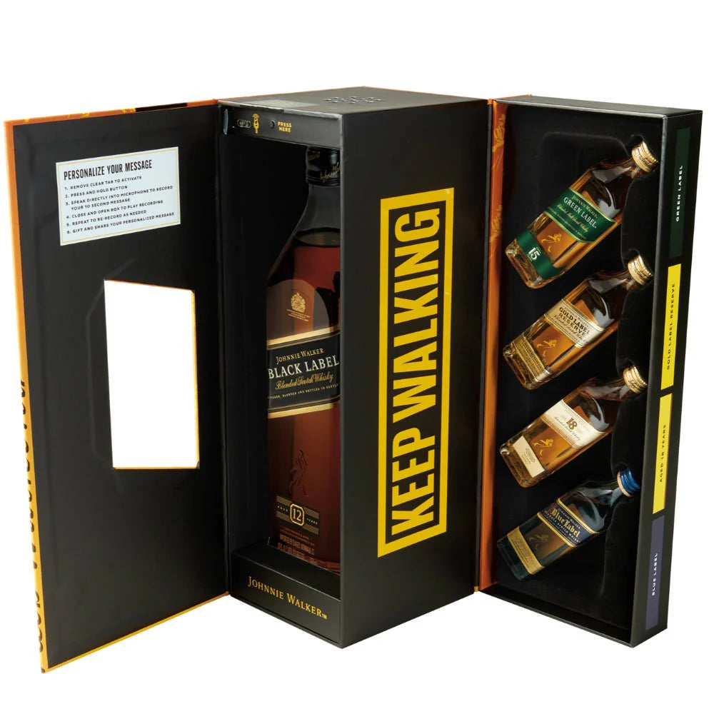Johnnie Walker Moments To Share Voice Recorder Whisky Gift Set 750ml