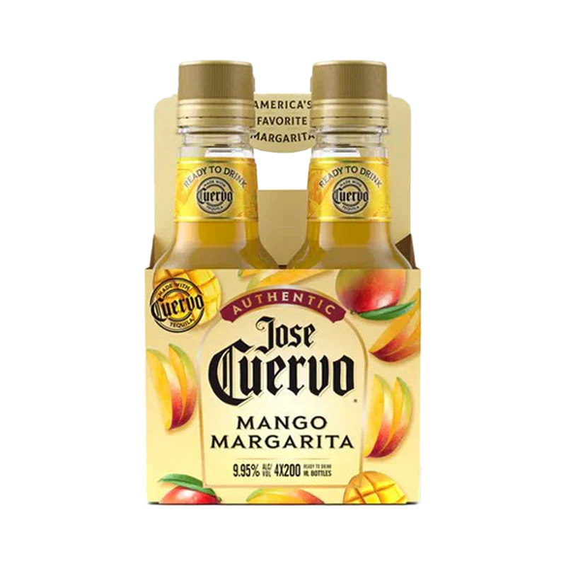 Jose Cuervo Authentic Mango Margaritas 200ml Bottle 4-Pack