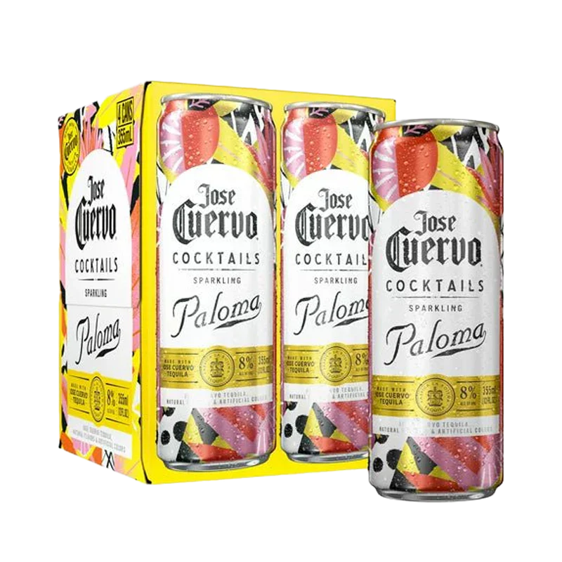 Jose Cuervo Sparkling Paloma Cocktail 355ml Can 4-Pack