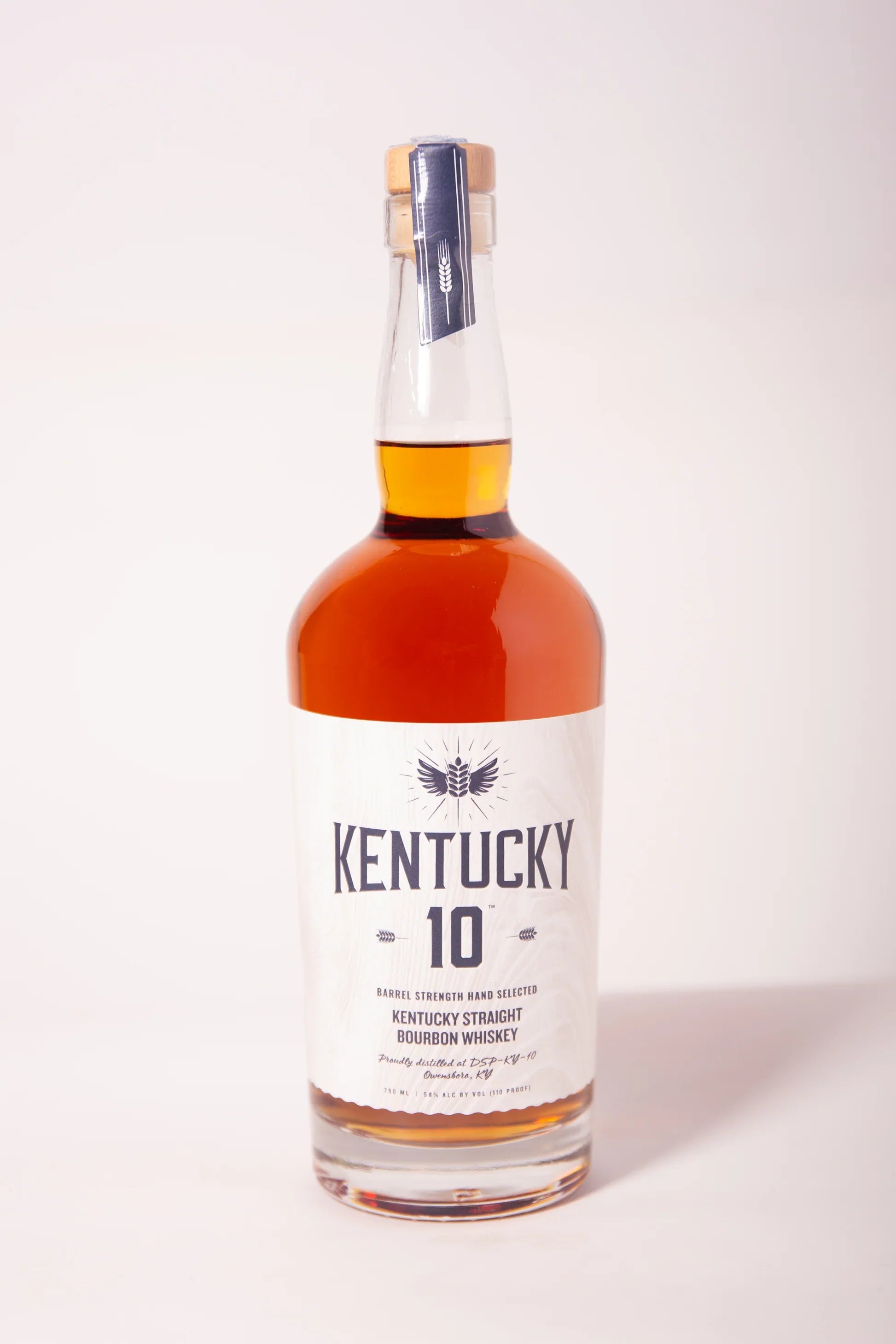Kentucky 10 Barrel Strength Bourbon Whiskey 750ml