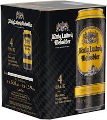 Konig Ludwig Weissbier 16-Oz Can 4-Pack