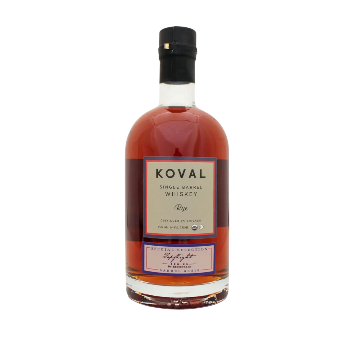 Koval Single Barrel Whiskey Rye Special Selection Reserve Bar (Barrel # 6319) 750 ml