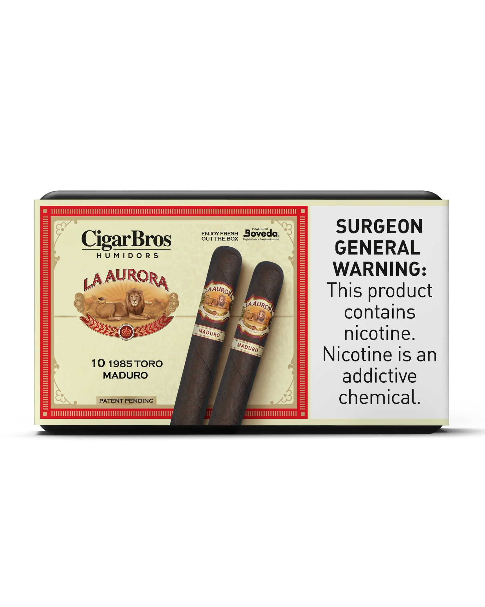 La Aurora 1985 Toro Maduro Cigar With Personal Humidor by CigarBros (Box of 10)
