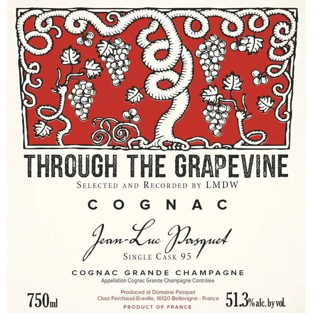 La Maison du Whisky & Velier Through the Grapevine Jean-Luc Pasquet Single Cask 95 Grande Champagne Cognac 750ml
