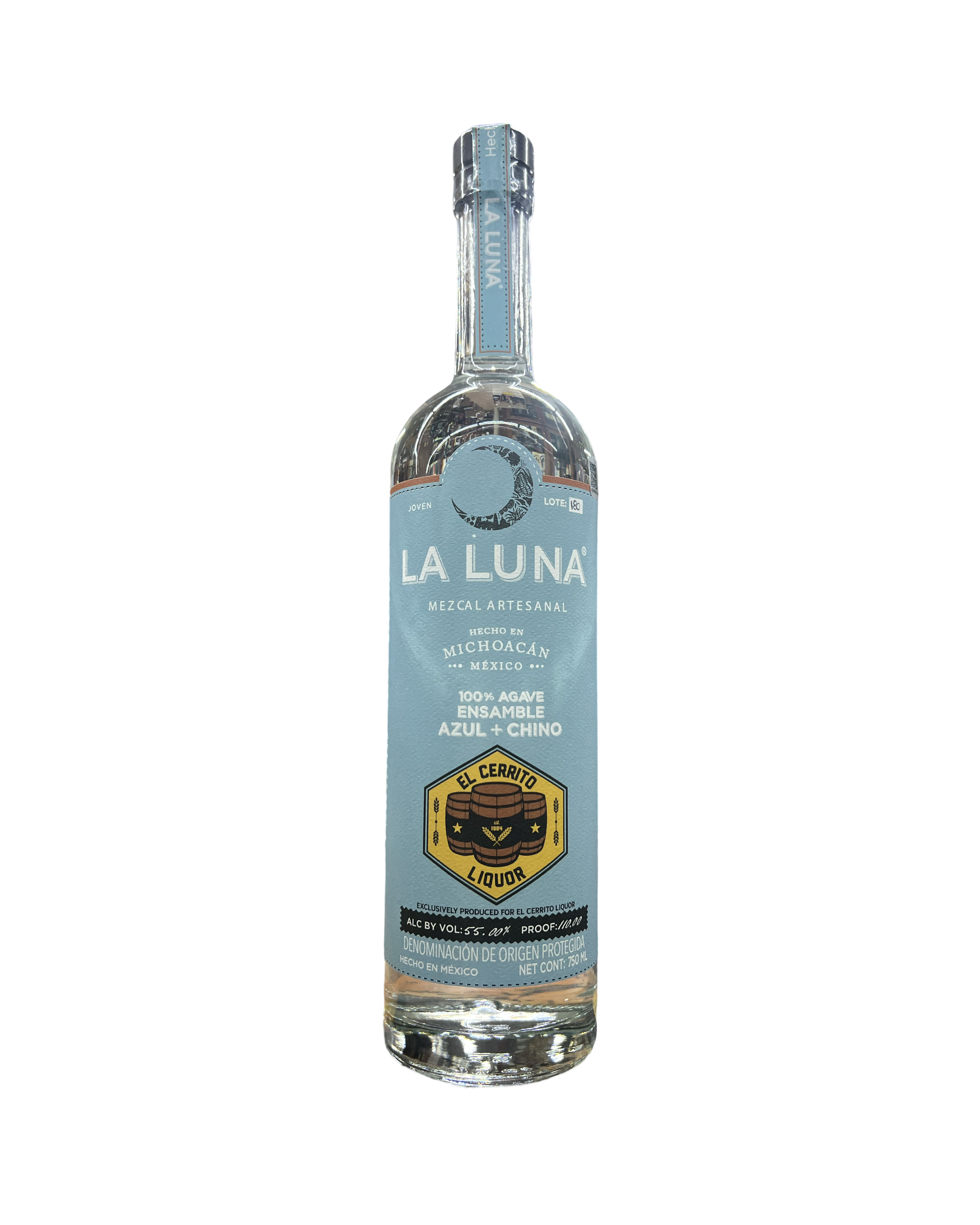 La Luna Ensamble Azul Plus Chino El Cerrito Liquare Store Pick Mezcal 750ml