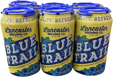 Lancaster Brewing Company Blue Trail Lemon Blueberry Shandy Beer 12-Oz Can 6-Pack